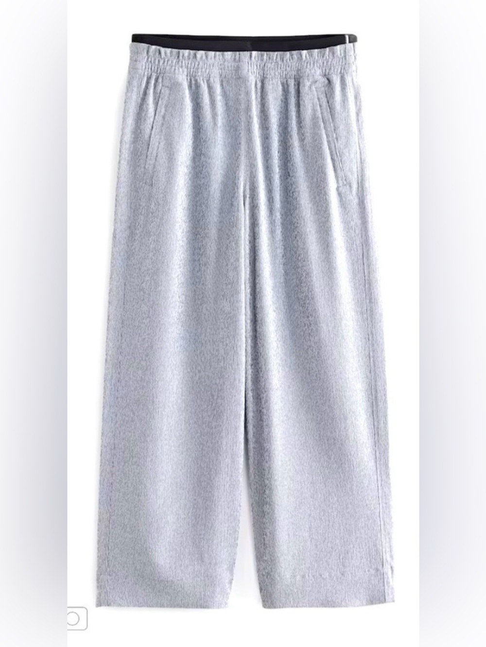 Athleta Echo Wide Crop in Silver Womens 14